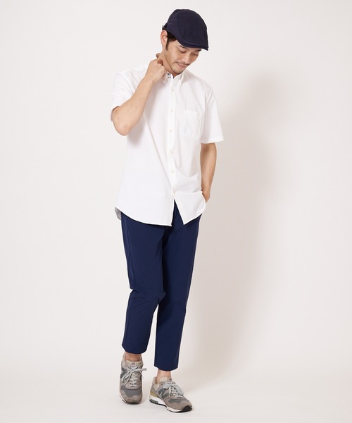 Blue Standard (ブルースタンダード)の「【BLUE STANDARD/ブルースタンダード】吸水速乾 イージーケア ピンポイント消臭 ストレッチ アルティマニットボタンダウンシャツ(シャツ/ブラウス・メンズ・ダークネイビー/ホワイト/ライトブルー/ダークブルー/ブルー系その他・X-LARGE/SMALL/MEDIUM/LARGE)」の16枚目の写真