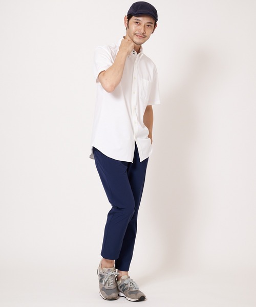 Blue Standard (ブルースタンダード)の「【BLUE STANDARD/ブルースタンダード】吸水速乾 イージーケア ピンポイント消臭 ストレッチ アルティマニットボタンダウンシャツ(シャツ/ブラウス・メンズ・ダークネイビー/ホワイト/ライトブルー/ダークブルー/ブルー系その他・X-LARGE/SMALL/MEDIUM/LARGE)」の17枚目の写真