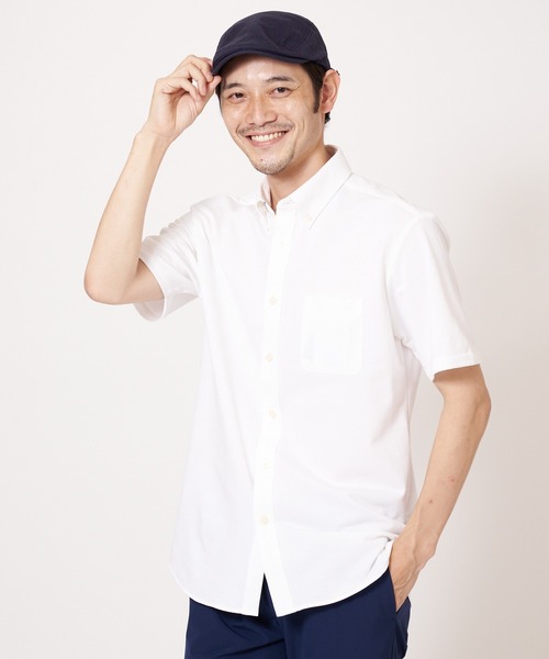 Blue Standard (ブルースタンダード)の「【BLUE STANDARD/ブルースタンダード】吸水速乾 イージーケア ピンポイント消臭 ストレッチ アルティマニットボタンダウンシャツ(シャツ/ブラウス・メンズ・ダークネイビー/ホワイト/ライトブルー/ダークブルー/ブルー系その他・X-LARGE/SMALL/MEDIUM/LARGE)」の18枚目の写真