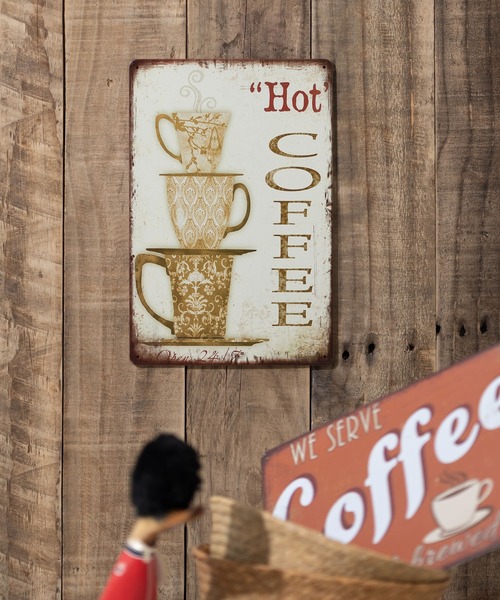 セール】アンティーク調 壁掛け レトロサイン ブリキ看板 犬、猫