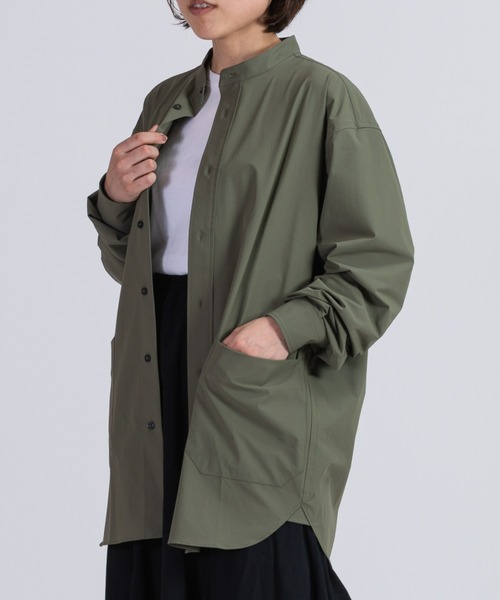 BRICK & SONS（ブリックアンドサンズ）の「CORDURA リラックス バンドカラーシャツ＜カーキ＞（シャツ/ブラウス・メンズ・カーキ・LL/S/M/L）」の10枚目の写真