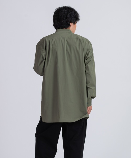 BRICK & SONS（ブリックアンドサンズ）の「CORDURA リラックス バンドカラーシャツ＜カーキ＞（シャツ/ブラウス・メンズ・カーキ・LL/S/M/L）」の16枚目の写真