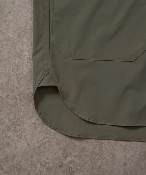 BRICK & SONS（ブリックアンドサンズ）の「CORDURA リラックス バンドカラーシャツ＜カーキ＞（シャツ/ブラウス・メンズ・カーキ・LL/S/M/L）」の12枚目の写真