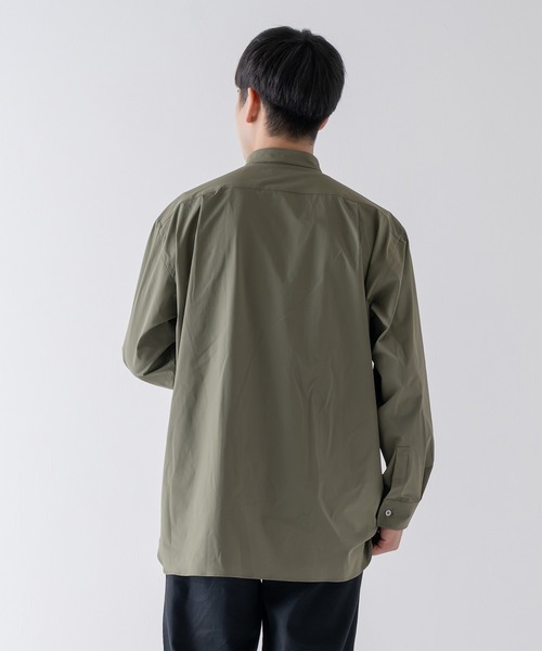 BRICK & SONS（ブリックアンドサンズ）の「CORDURA リラックス バンドカラーシャツ＜カーキ＞（シャツ/ブラウス・メンズ・カーキ・LL/S/M/L）」の22枚目の写真