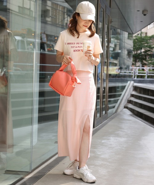 one after another NICE CLAUP(ワンアフターアナザーナイスクラップ)の「ワンハンドルカラフルミニバッグ(ハンドバッグ・レディース・サーモンピンク/ホワイト/パープル・FREE)」の10枚目の写真