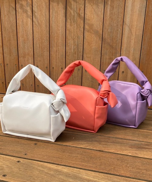 one after another NICE CLAUP(ワンアフターアナザーナイスクラップ)の「ワンハンドルカラフルミニバッグ(ハンドバッグ・レディース・サーモンピンク/ホワイト/パープル・FREE)」の18枚目の写真