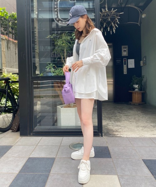 one after another NICE CLAUP(ワンアフターアナザーナイスクラップ)の「ワンハンドルカラフルミニバッグ(ハンドバッグ・レディース・サーモンピンク/ホワイト/パープル・FREE)」の4枚目の写真