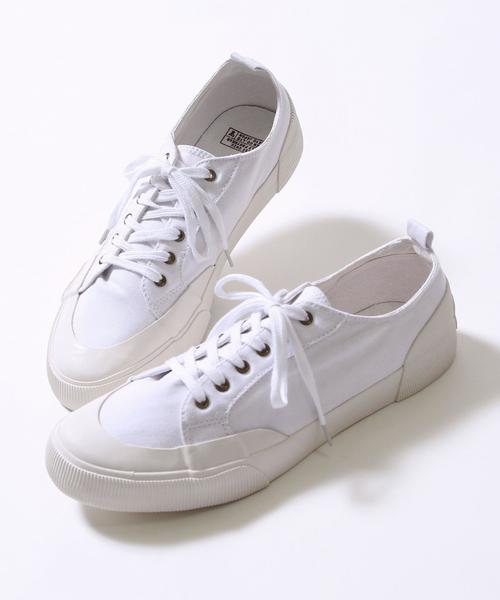 coen（コーエン）の「マッドガードスニーカー（スニーカー・メンズ・ホワイト/ブラウン/オリーブ・MEDIUM/SMALL/LARGE）」の4枚目の写真