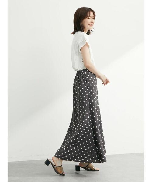 Sugar spoon(シュガースプーン)の「・SUGAR SPOON フリルノースリーブTシャツ(Tシャツ/カットソー・レディース・ライトグレー/ブラック/オフホワイト/イエロー・FREE)」の18枚目の写真