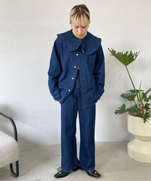 ワンウォッシュデニムセットアップ【SANSeLF】sanw22a031