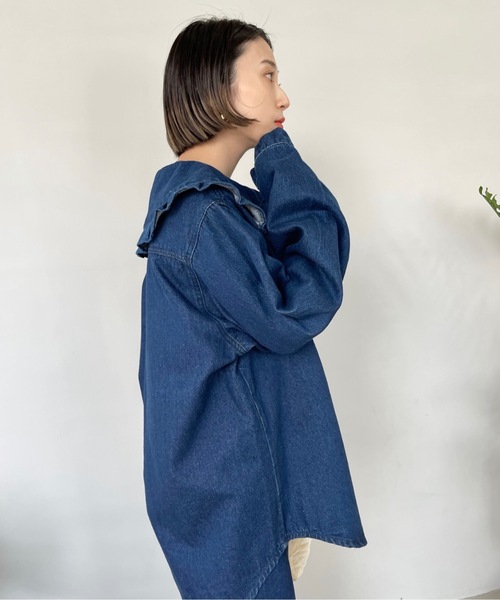 SANSeLF（サンセルフ）の「ワンウォッシュデニムセットアップ【SANSeLF】sanw22a031（セットアップ・レディース・ワンウォッシュ・FREE）」の14枚目の写真