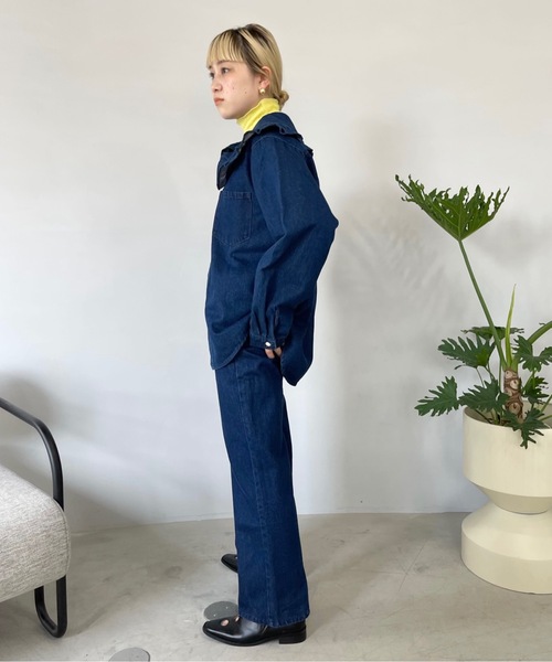 SANSeLF（サンセルフ）の「ワンウォッシュデニムセットアップ【SANSeLF】sanw22a031（セットアップ・レディース・ワンウォッシュ・FREE）」の10枚目の写真