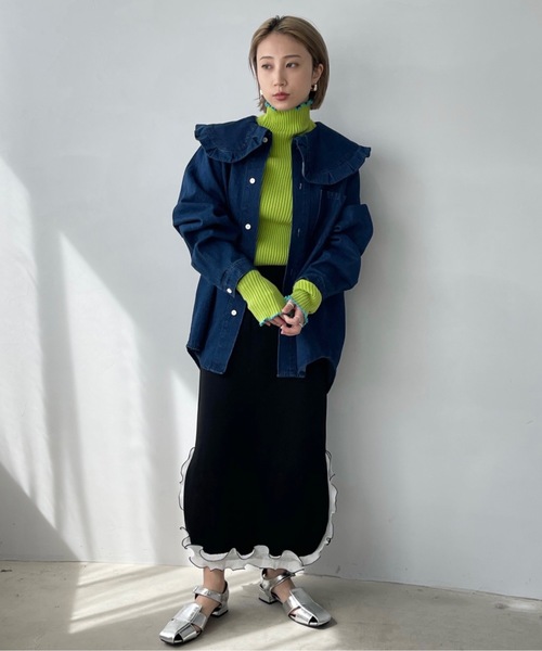 SANSeLF（サンセルフ）の「ワンウォッシュデニムセットアップ【SANSeLF】sanw22a031（セットアップ・レディース・ワンウォッシュ・FREE）」の18枚目の写真