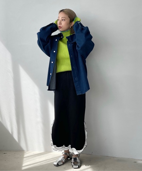 SANSeLF（サンセルフ）の「ワンウォッシュデニムセットアップ【SANSeLF】sanw22a031（セットアップ・レディース・ワンウォッシュ・FREE）」の20枚目の写真