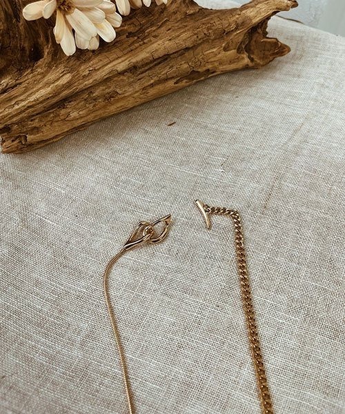 emouv by est（エモーヴバイエスト）の「emouv by est ダブルチェーンネックレス（ネックレス・レディース・ゴールド・FREE）」の3枚目の写真