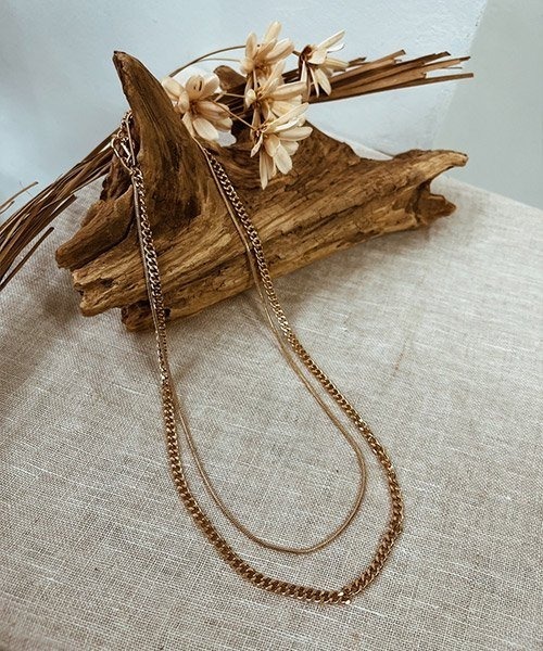 emouv by est（エモーヴバイエスト）の「emouv by est ダブルチェーンネックレス（ネックレス・レディース・ゴールド・FREE）」の4枚目の写真