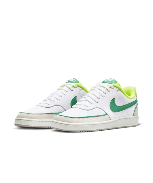 NIKE(ナイキ)の「ナイキ コート ビジョン LOW キャンバス ウィメンズシューズ / Nike Court Vision Low Canvas Women's Shoes(スニーカー・レディース・ホワイト・23/24/25/26/25.5/26.5/24.5/23.5/22.5)」の2枚目の写真
