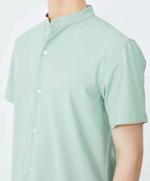 UNITED TOKYO（ユナイテッドトウキョウ）の「Dryスリムバンドカラー半袖シャツ（シャツ/ブラウス・メンズ・ホワイト/ブラック/ミント・1/2/3）」の20枚目の写真