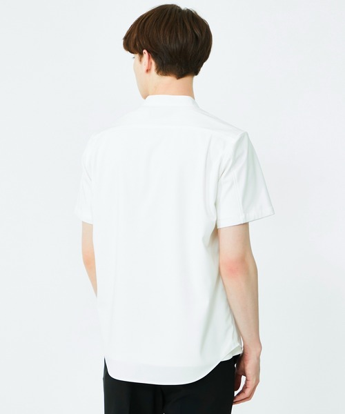 UNITED TOKYO（ユナイテッドトウキョウ）の「Dryスリムバンドカラー半袖シャツ（シャツ/ブラウス・メンズ・ホワイト/ブラック/ミント・1/2/3）」の6枚目の写真
