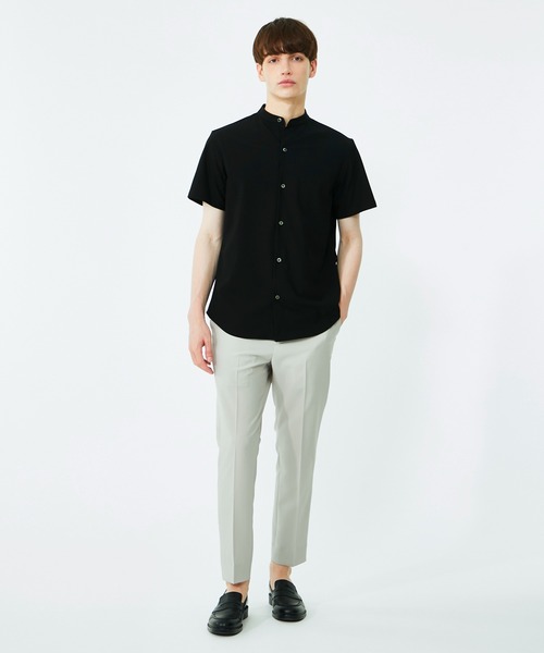 UNITED TOKYO（ユナイテッドトウキョウ）の「Dryスリムバンドカラー半袖シャツ（シャツ/ブラウス・メンズ・ホワイト/ブラック/ミント・1/2/3）」の13枚目の写真