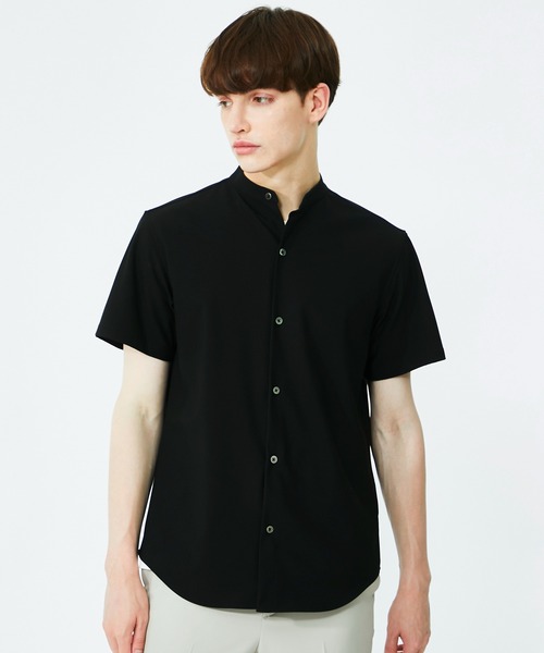 UNITED TOKYO（ユナイテッドトウキョウ）の「Dryスリムバンドカラー半袖シャツ（シャツ/ブラウス・メンズ・ホワイト/ブラック/ミント・1/2/3）」の9枚目の写真