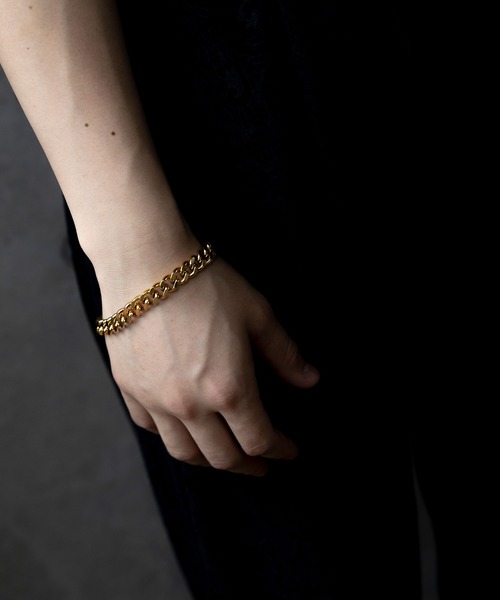 BROTHERHOOD（ブラザーフッド）の「【BROTHERHOOD】ボリュームチェーンブレスレット（ブレスレット・メンズ・ブラック/シルバー/ゴールド・FREE）」の3枚目の写真