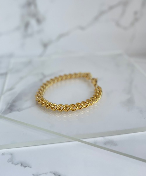 BROTHERHOOD（ブラザーフッド）の「【BROTHERHOOD】ボリュームチェーンブレスレット（ブレスレット・メンズ・ブラック/シルバー/ゴールド・FREE）」の4枚目の写真