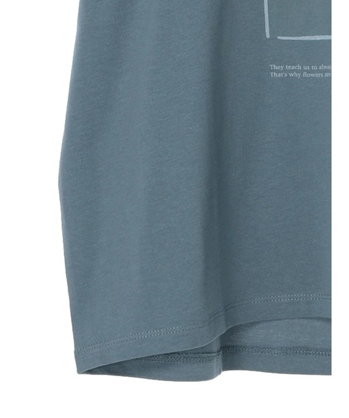 AMERICAN HOLIC（アメリカンホリック）の「Flowerフォトプリントカットプルオーバー（Tシャツ/カットソー・レディース・ピンク/ブルー・M/L）」の16枚目の写真