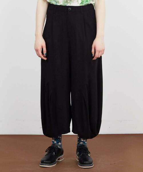 FRAPBOIS（フラボア）の「バルブ パンツ（その他パンツ・レディース・ベージュ/ブラック・1/0）」の2枚目の写真