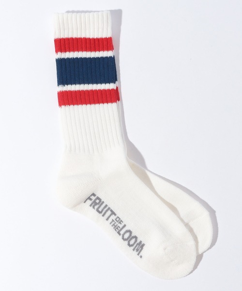 FRUIT OF THE LOOM（フルーツオブザルーム）の「C  アメリブラインクルー / クルー丈ソックス / 3足セット / ラインソックス / カジュアル（ソックス/靴下・レディース・マルチ・23cm～25cm）」の7枚目の写真