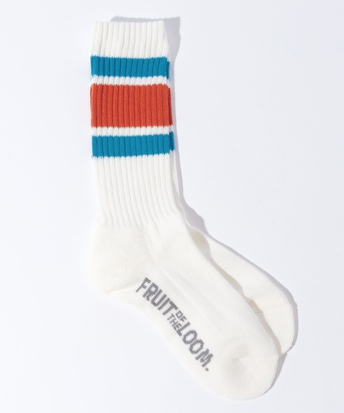 FRUIT OF THE LOOM（フルーツオブザルーム）の「C  アメリブラインクルー / クルー丈ソックス / 3足セット / ラインソックス / カジュアル（ソックス/靴下・レディース・マルチ・23cm～25cm）」の9枚目の写真