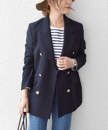 SHIPS any | SHIPS any:〈ウォッシャブル〉ダブルブレスト ブレザー ジャケット◆(テーラードジャケット)