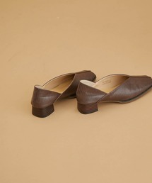 ROPE' PICNIC | スクエアトゥセンターシーム甲深バブーシュ(パンプス)