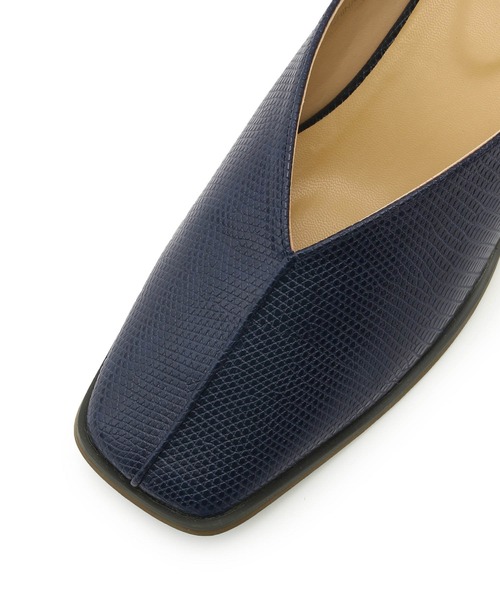 ROPE' PICNIC(ロペピクニック)の「スクエアトゥセンターシーム甲深バブーシュ(パンプス・レディース・ブラック/キナリ/ブラウン/ネイビー・23.0cm/23.5cm/24.0cm/24.5cm/25.0cm)」の7枚目の写真