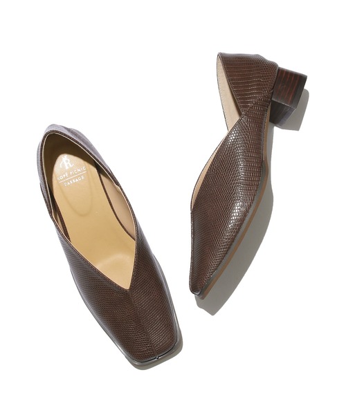 ROPE' PICNIC(ロペピクニック)の「スクエアトゥセンターシーム甲深バブーシュ(パンプス・レディース・ブラック/キナリ/ブラウン/ネイビー・23.0cm/23.5cm/24.0cm/24.5cm/25.0cm)」の12枚目の写真