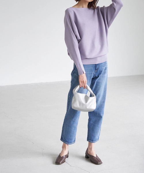 ROPE' PICNIC(ロペピクニック)の「スクエアトゥセンターシーム甲深バブーシュ(パンプス・レディース・ブラック/キナリ/ブラウン/ネイビー・23.0cm/23.5cm/24.0cm/24.5cm/25.0cm)」の20枚目の写真