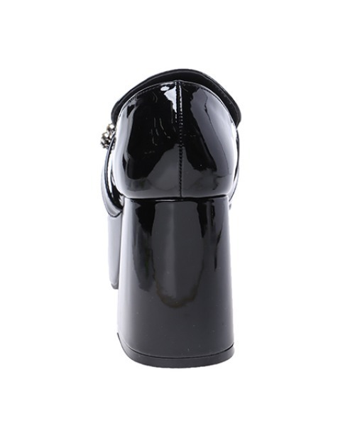 INGNI（イング）の「ビジューバックル厚底ローファー（ローファー・レディース・ブラック・M/L）」の4枚目の写真