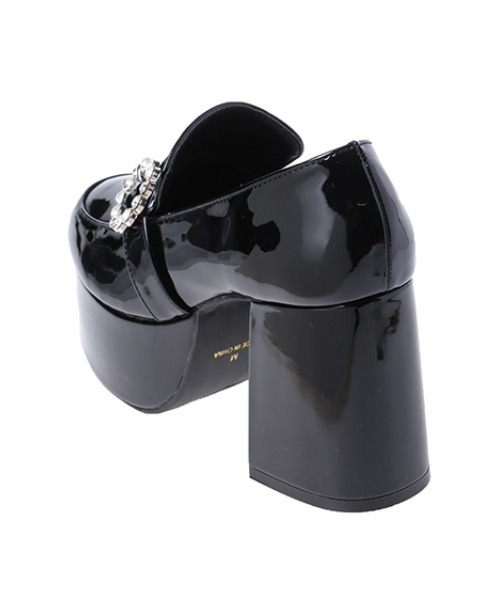 INGNI（イング）の「ビジューバックル厚底ローファー（ローファー・レディース・ブラック・M/L）」の5枚目の写真