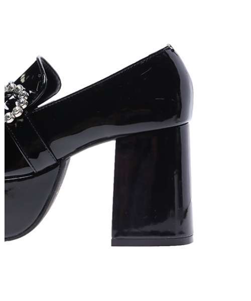 INGNI（イング）の「ビジューバックル厚底ローファー（ローファー・レディース・ブラック・M/L）」の7枚目の写真