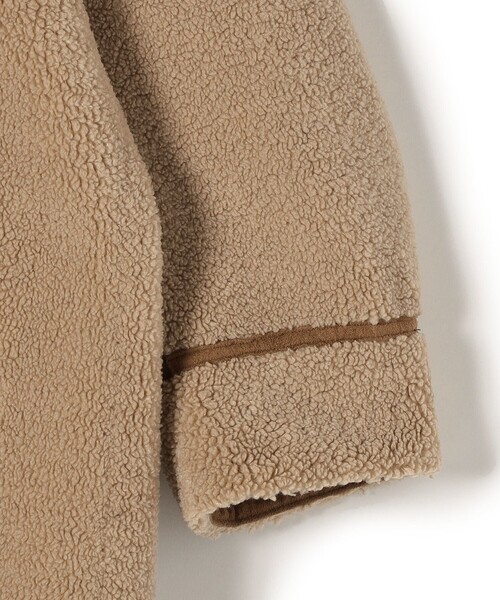 SHIPS（シップス）の「フェイクムートン リバーシブル スタンドカラー ミディコート◆（ムートンコート・レディース・オフホワイト/キャメル・38/36）」の19枚目の写真