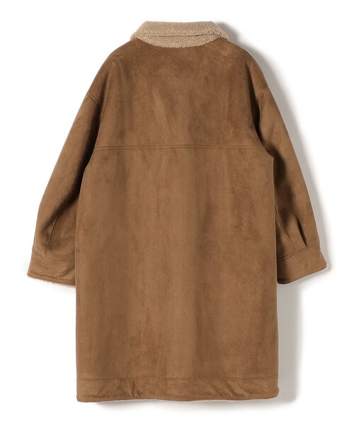 SHIPS（シップス）の「フェイクムートン リバーシブル スタンドカラー ミディコート◆（ムートンコート・レディース・オフホワイト/キャメル・38/36）」の12枚目の写真