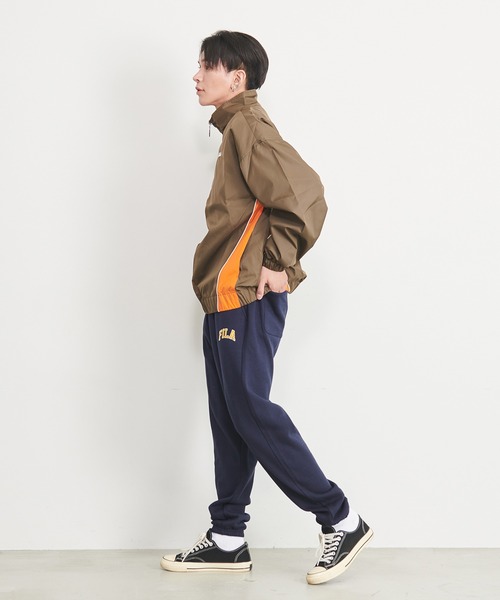 FILA ジャケットとパンツ セット クリーム色 FILA ジャケット テーラードジャケット 「FILA」2WAY中