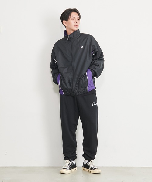 FILA（フィラ）の「FILA/フィラ ジャケット パイピング 配色切替 トラックジャケット ジャージ アウター（ナイロンジャケット・メンズ・ブラック/ブラウン/グリーン・LL/M/L）」の8枚目の写真