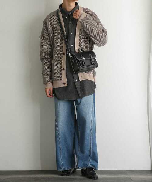 SENSE OF PLACE by URBAN RESEARCH（センスオブプレイスバイアーバンリサーチ）の「『ユニセックス』サッチェルショルダーバッグ（ショルダーバッグ・メンズ・ブラック/ブラック系その他・ONE）」の9枚目の写真