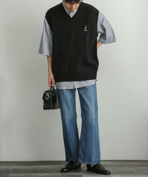 SENSE OF PLACE by URBAN RESEARCH（センスオブプレイスバイアーバンリサーチ）の「『ユニセックス』サッチェルショルダーバッグ（ショルダーバッグ・メンズ・ブラック/ブラック系その他・ONE）」の4枚目の写真