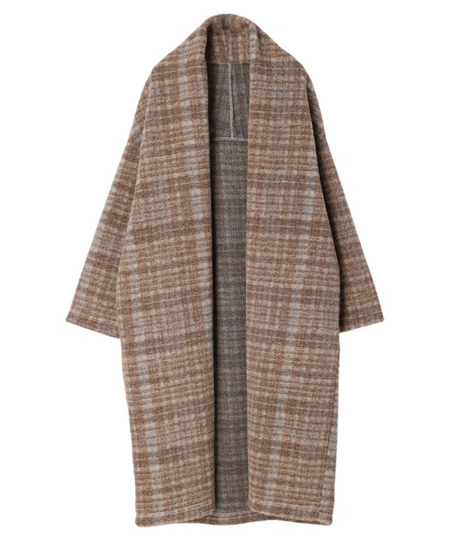 CRAFT STANDARD BOUTIQUE(クラフトスタンダードブティック)の「ニュアンスVネックコーディガン *◆(その他アウター・レディース・チェック/ベージュ系その他・FREE)」の11枚目の写真