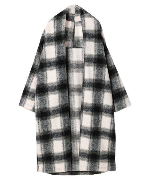 CRAFT STANDARD BOUTIQUE(クラフトスタンダードブティック)の「ニュアンスVネックコーディガン *◆(その他アウター・レディース・チェック/ベージュ系その他・FREE)」の10枚目の写真