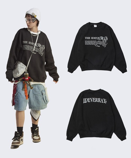 Ressaca(レサーカ)の「オーバーサイズ バックプリント クルーネックスウェット(スウェット・メンズ・グレー系その他/ブラック/グレー/ブルー/ブラック系その他/ネイビー・L/M/XL)」の8枚目の写真
