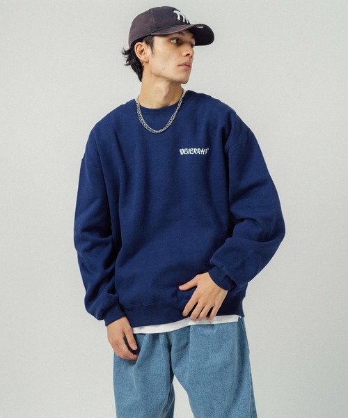 Ressaca(レサーカ)の「オーバーサイズ バックプリント クルーネックスウェット(スウェット・メンズ・グレー系その他/ブラック/グレー/ブルー/ブラック系その他/ネイビー・L/M/XL)」の20枚目の写真