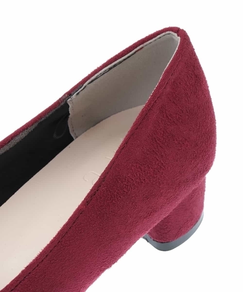 a.v.v（アーヴェヴェ）の「チャンキーヒールリボンバレエパンプス（パンプス・レディース・ベージュ/ブラック/ボルドー・24.5/22.5/23.5）」の9枚目の写真